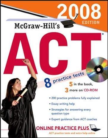 mcgraw hills act 8 practice test 2008 edition steven dulan 0071493867, 978-0071493864