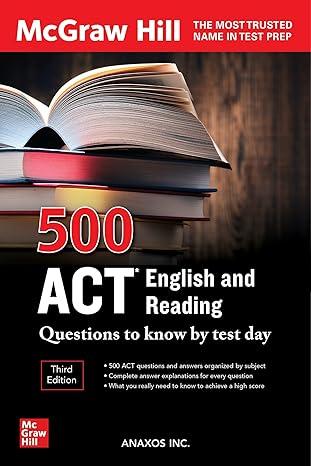 500 act english and reading questions to know by test day 3rd edition anaxos inc 1264277822, 978-1264277827