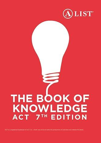 the book of knowledge act 7th edition a list eduction b0bb61wd2h, 979-8843915131
