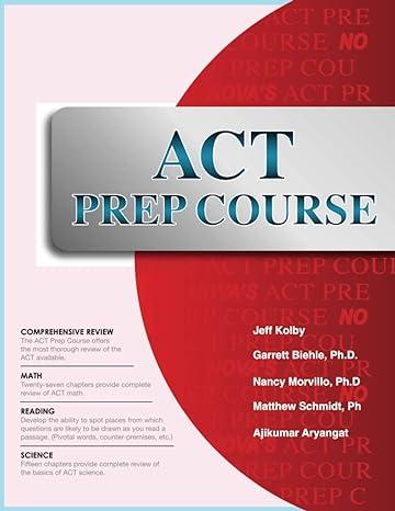 act prep course 1st edition jeff kolby 1944595066, 978-1944595067