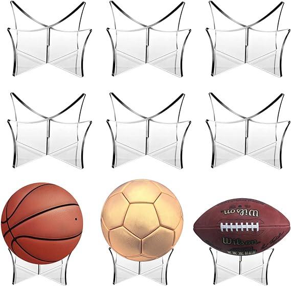 ugyduky 6 pack ball display stand rack for football basketball volleyball soccer golf ball  ugyduky b09y5r6mn8