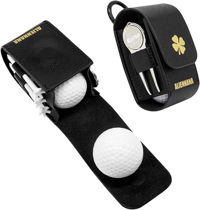aliennana golf ball bag practical portable golf ball case waist holder  aliennana b09lyvq936