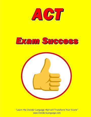 act exam success 1st edition lewis morris 154898535x, 978-1548985356
