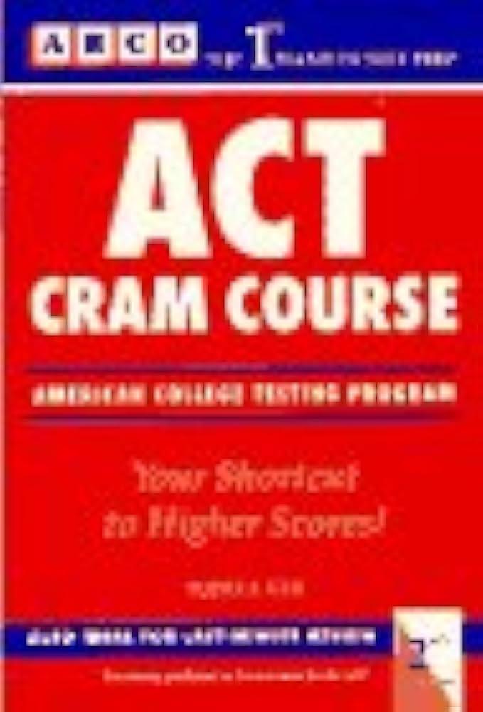act cram course 1st edition suzee j. vlk 0671847732, 978-0671847739