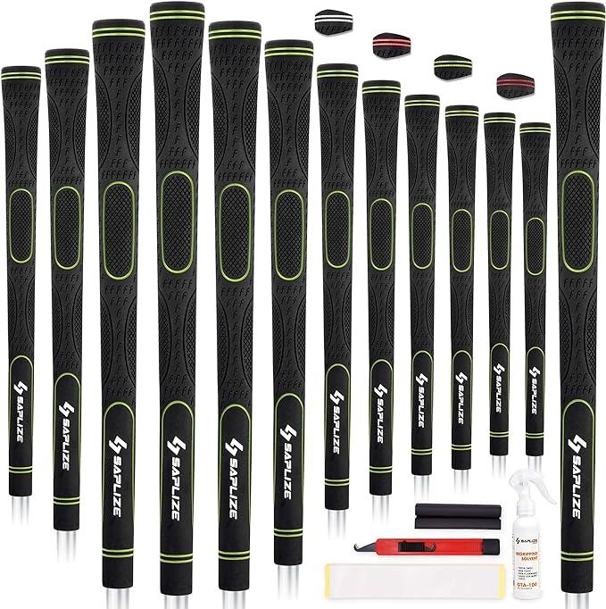 saplize golf grips set of 13 standard size with complete regripping kit  saplize b089m4dkfd