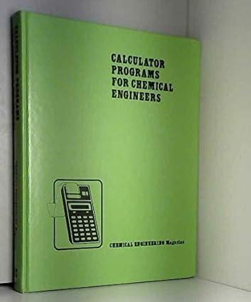 calculator programs for chemical engineers 1st edition chemical engineering 0070107939, 978-0070107939