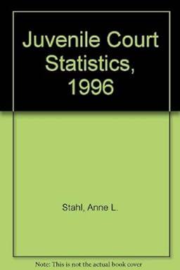 juvenile court statistics 1996 1st edition anne l. stahl (author), shay bilchik 978-0788188541