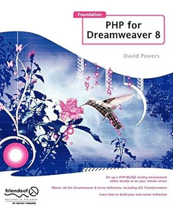 foundation php for dreamweaver 8 2nd edition david powers 1590595696, 978-1590595695
