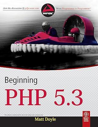 beginning php 5.3 1st edition matt doyle 8126527978, 978-8126527977