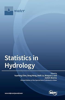 statistics in hydrology 1st edition yuanfang chen, dong wang, dedi liu 303654321x, 978-3036543215