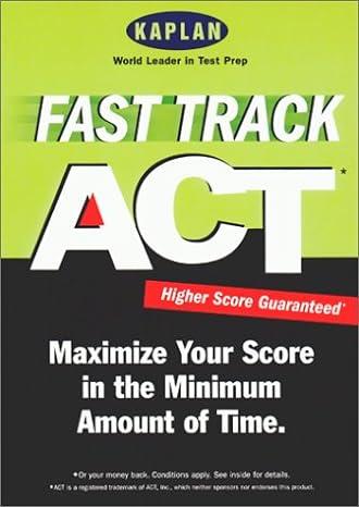 fast track act higher score gurantteed 1st edition kaplan 0743213904, 978-0743213905