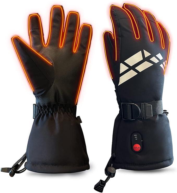 marina decoration heated gloves windproof waterproof touchscreen for men women 3.7v 4000mah  marina