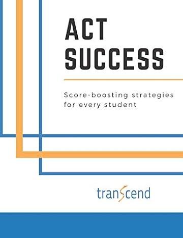act success score boosting strategies for every student 1st edition transcend academy 1793810044,