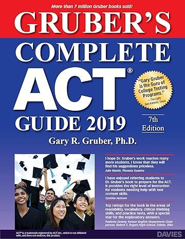 grubers complete act guide 2019 7th edition gary gruber 0941022617, 978-0941022613