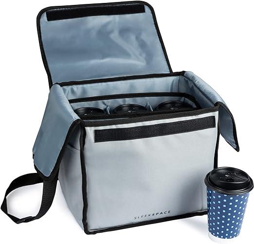 sleek space drink carriers with removable divider and hook and loop tape  ?sleek space b09dxh8ltm