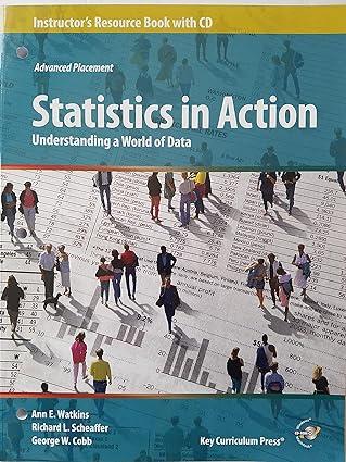 statistics in action understanding a world of data, instructor's resource book with cd 2nd edition richard l.