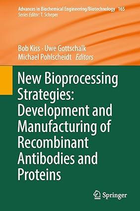 new bioprocessing strategies development and manufacturing of recombinant antibodies and proteins 1st edition