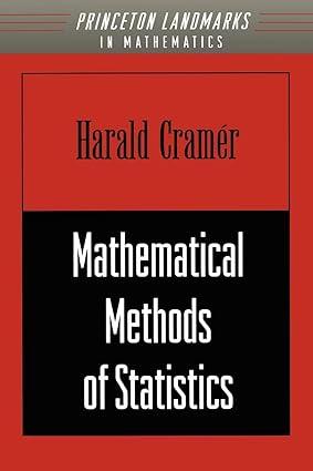 mathematical methods of statistics 1st edition harald cramér 0691005478, 978-0691005478