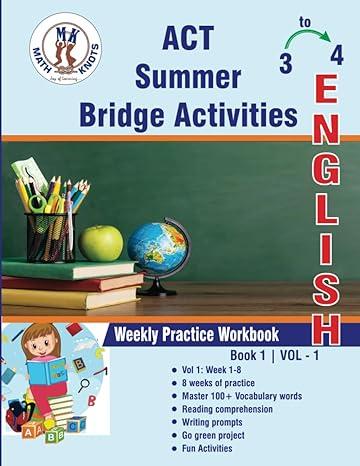 act summer english bridge activities grade 3 to 4 1st edition math - knots b0c9sfnwc6, 979-8852312549