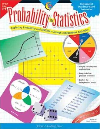 probability and statistics 1st edition wendy osterman 1591981646, 978-1591981640