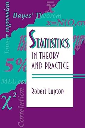 statistics in theory and practice 1st edition robert lupton 0691074291, 978-0691074290