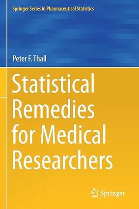 statistical remedies for medical researchers 1st edition peter f. thall 3030437167, 978-3030437169