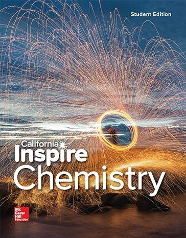 california inspire chemistry 1st student edition mcgraw hill 0021381151, 978-0021381159