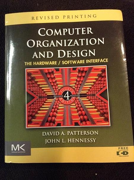 Computer Organization And Design The Hardware Software Interface