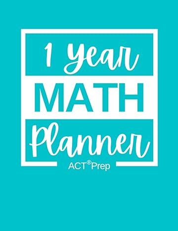 1 year math planner act prep 1st edition mandee boster b09b5d46hv, 979-8543049136