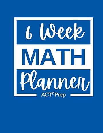 6 week math planner act prep 1st edition mandee boster b09b31flvv, 979-8542660653