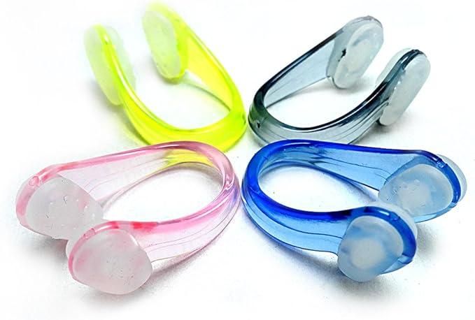 Zooshine Set Of 4 Silicone Swimming Nose Clip Plugs Kits For Adults