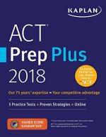 act prep plus 2018 2018 edition kaplan test prep, kaplan publishing 978-1506214351