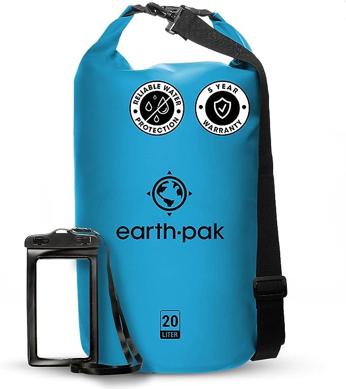 Earth Pak Waterproof Dry Bag Roll Top Dry Compression Sack Keeps Gear