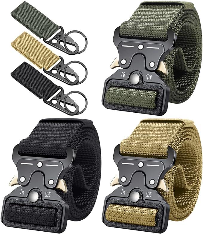ginwee 3 pack tactical belt military style belt  ginwee b091y7fdyy