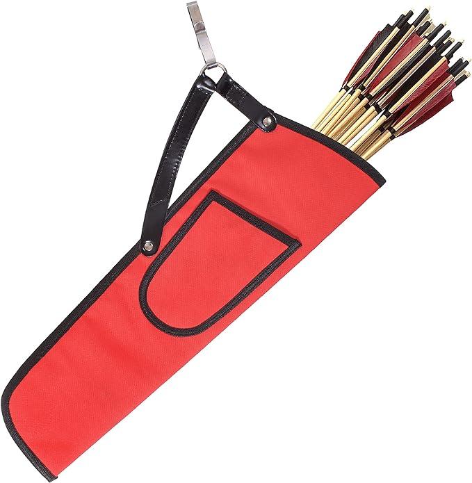 Generic Back Hip Arrow Cordura Quivers Red Hunting Archery Sports