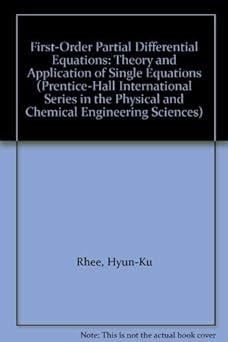first order partial differential equations theory and application of single equations 1st edition hyun-ku
