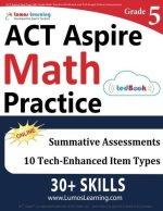 act aspire math practice grade 5 1st edition lumos learning 1945730145, 978-1945730146
