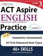 act aspire english language arts literacy practice grade 3 1st edition lumos learning 1945730188,