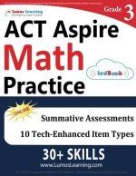 act aspire math practice grade 3 1st edition lumos learning 1945730129, 978-1945730122