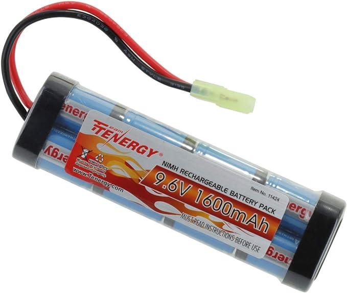 tenergy 9.6v airsoft battery high capacity 1600mah  tenergy