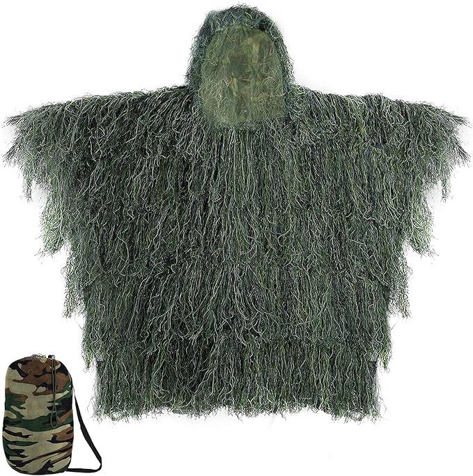 runpon outdoor camouflage ghillie suit poncho  runpon b0cdwp3n9v