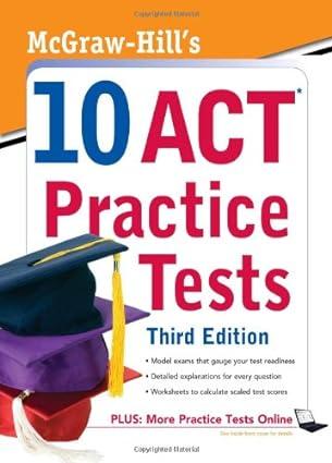 mcgraw hills 10 act practice tests 3rd edition steven dulan 0071736972, 978-0071736978