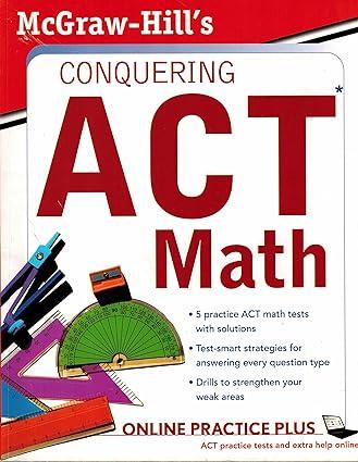 mcgraw hills conquering the act math 1st edition steven dulan 0071495975, 978-0071495974