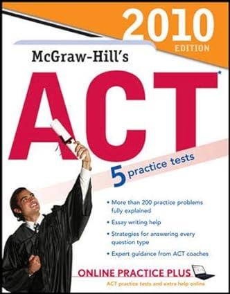mcgraw hills act 5 practice test 2010 2010 edition steven dulan 0071624880, 978-0071624886