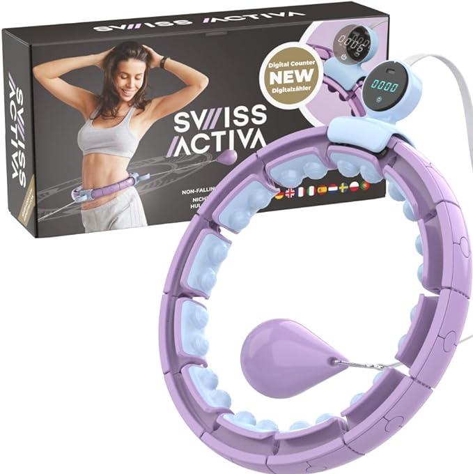 swiss activa infinity hoop smart weighted hula hoop  swiss activa b0bgdywfc6