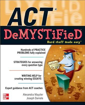 act demystified hard stuff made easy 1st edition joseph daniele, alexandra mayzler 0071754431, 978-0071754439