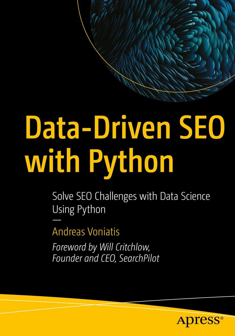 data-driven seo with python solve seo challenges with data science using python 1st edition andreas voniatis