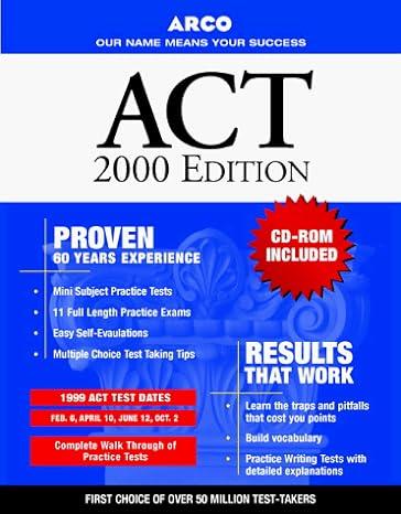 arco act cd rom included 2000 2000 edition susan heyboer o'keefe 0028632397, 978-0028632391