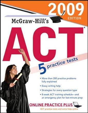 mcgraw hills act 5 practice test 2009 2009 edition steven dulan 007158823x, 978-0071588232