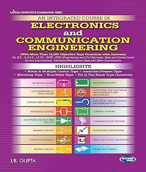 an integrated course in electronics and communication engineering 1st edition j.b.gupta 9350144212,